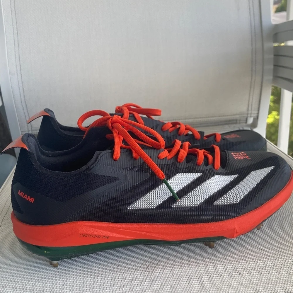 Adidas Black and Orange Athletic Shoes - Picture 3 of 8